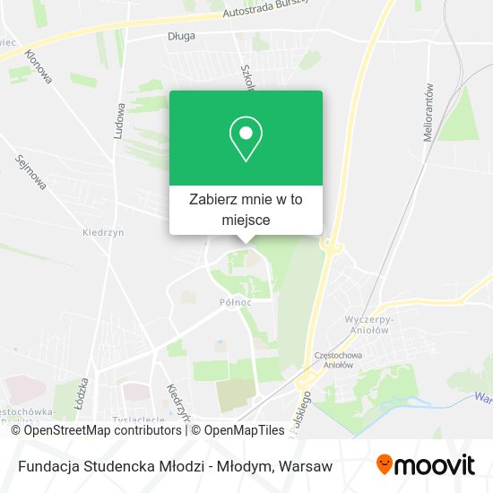 Mapa Fundacja Studencka Młodzi - Młodym