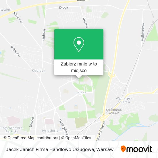 Mapa Jacek Janich Firma Handlowo Usługowa