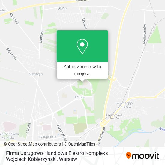 Mapa Firma Usługowo-Handlowa Elektro Kompleks Wojciech Kobierzyński