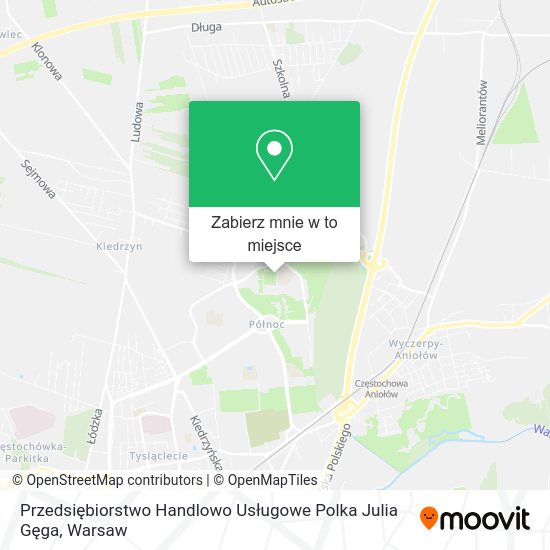 Mapa Przedsiębiorstwo Handlowo Usługowe Polka Julia Gęga