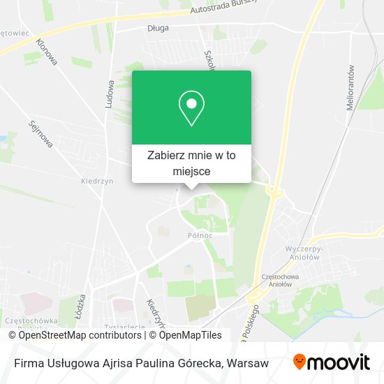 Mapa Firma Usługowa Ajrisa Paulina Górecka