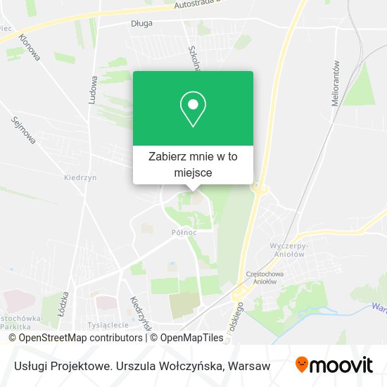 Mapa Usługi Projektowe. Urszula Wołczyńska