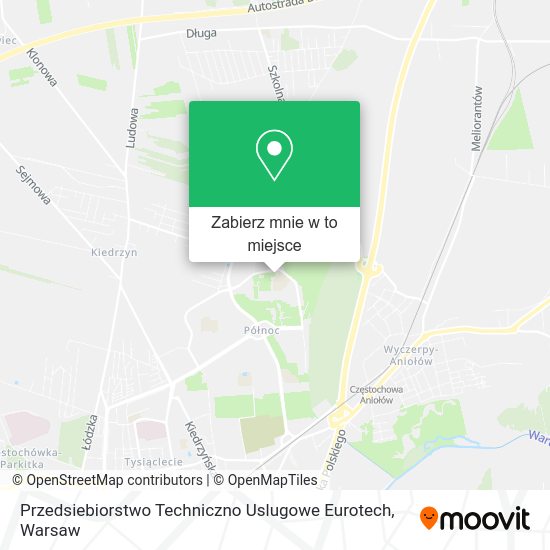 Mapa Przedsiebiorstwo Techniczno Uslugowe Eurotech