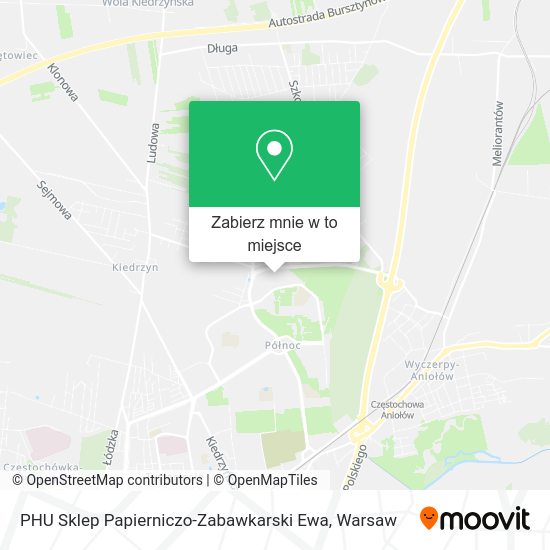 Mapa PHU Sklep Papierniczo-Zabawkarski Ewa