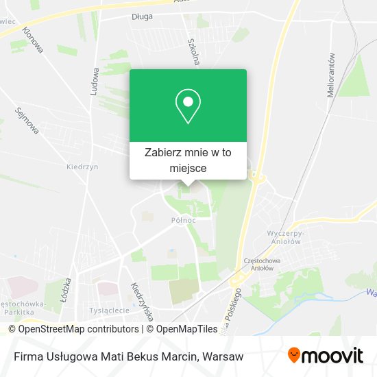 Mapa Firma Usługowa Mati Bekus Marcin