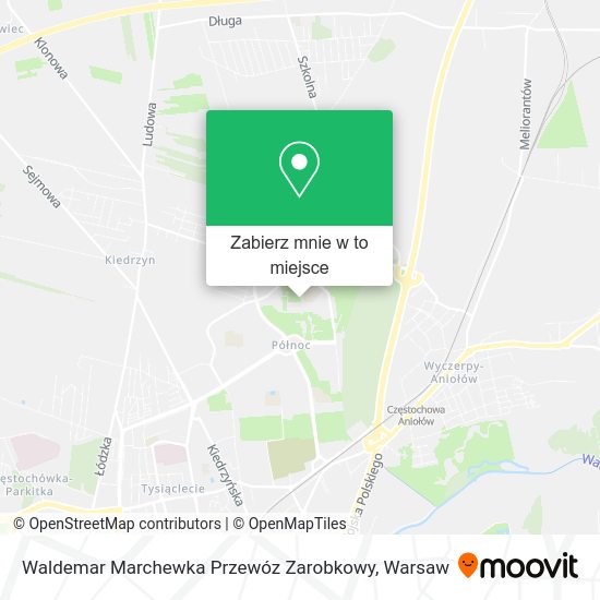 Mapa Waldemar Marchewka Przewóz Zarobkowy