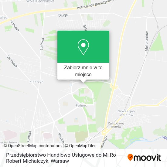 Mapa Przedsiębiorstwo Handlowo Usługowe do Mi Ro Robert Michalczyk