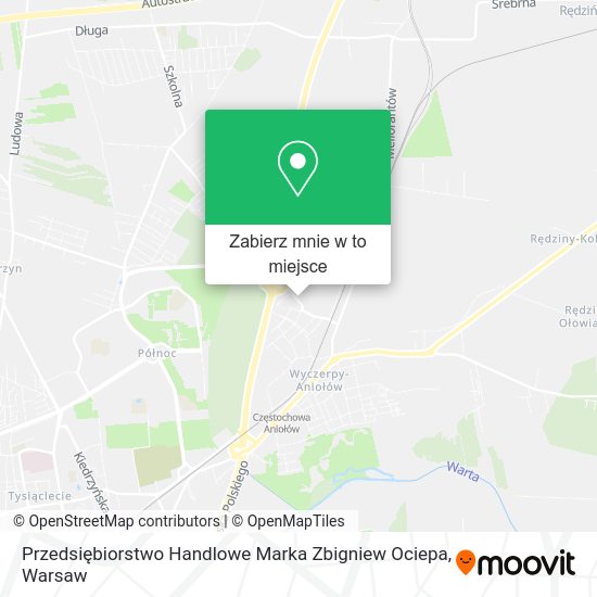 Mapa Przedsiębiorstwo Handlowe Marka Zbigniew Ociepa