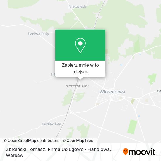 Mapa Zbroiński Tomasz. Firma Usługowo - Handlowa