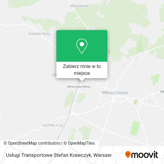 Mapa Usługi Transportowe Stefan Krawczyk