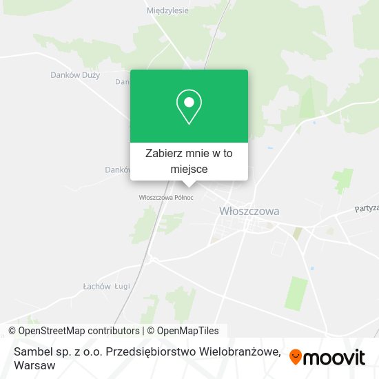 Mapa Sambel sp. z o.o. Przedsiębiorstwo Wielobranżowe