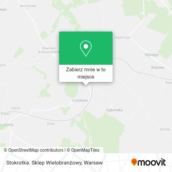 Mapa Stokrotka. Sklep Wielobranżowy