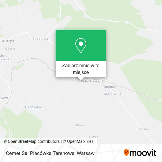 Mapa Cemet Sa. Placówka Terenowa