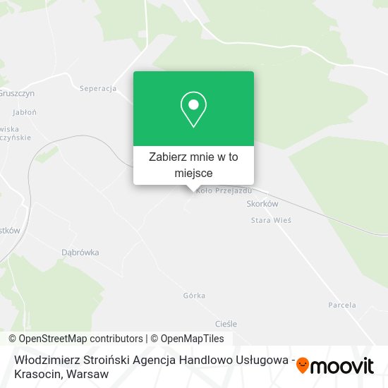 Mapa Włodzimierz Stroiński Agencja Handlowo Usługowa - Krasocin