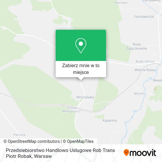 Mapa Przedsiebiorstwo Handlowo Uslugowe Rob Trans Piotr Robak