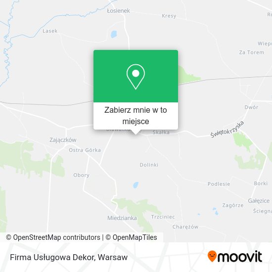 Mapa Firma Usługowa Dekor