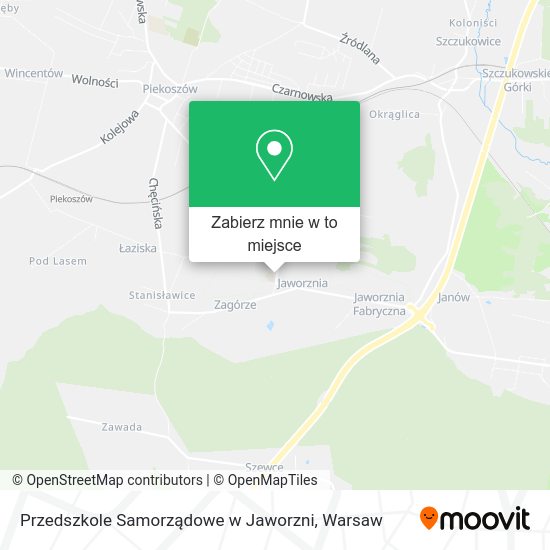 Mapa Przedszkole Samorządowe w Jaworzni