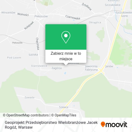 Mapa Geoprojekt Przedsiębiorstwo Wielobranżowe Jacek Rogóż