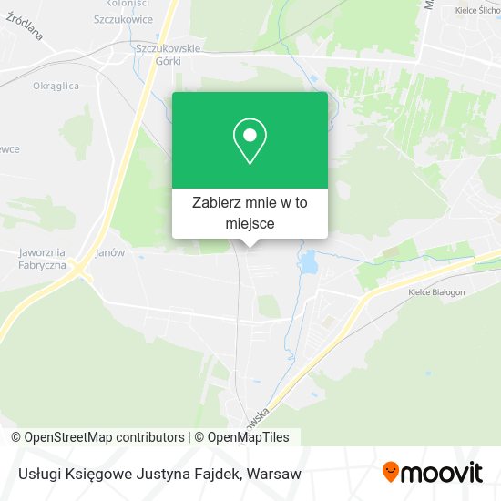 Mapa Usługi Księgowe Justyna Fajdek