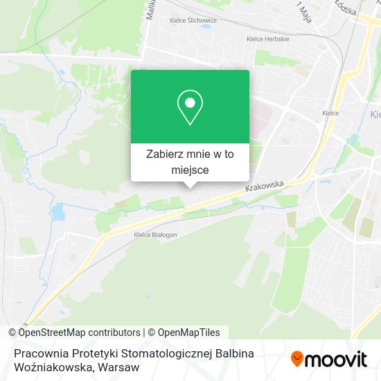 Mapa Pracownia Protetyki Stomatologicznej Balbina Woźniakowska