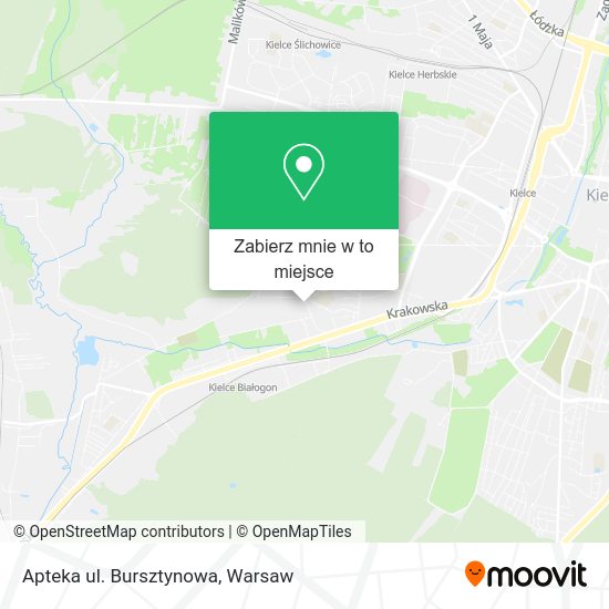 Mapa Apteka ul. Bursztynowa