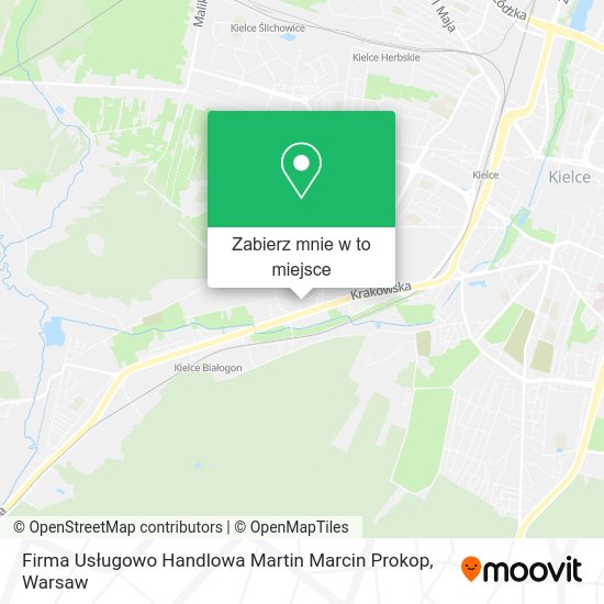 Mapa Firma Usługowo Handlowa Martin Marcin Prokop