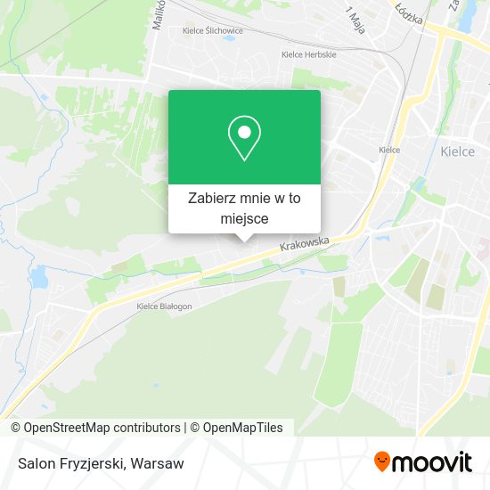 Mapa Salon Fryzjerski