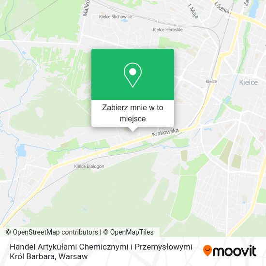 Mapa Handel Artykułami Chemicznymi i Przemysłowymi Król Barbara