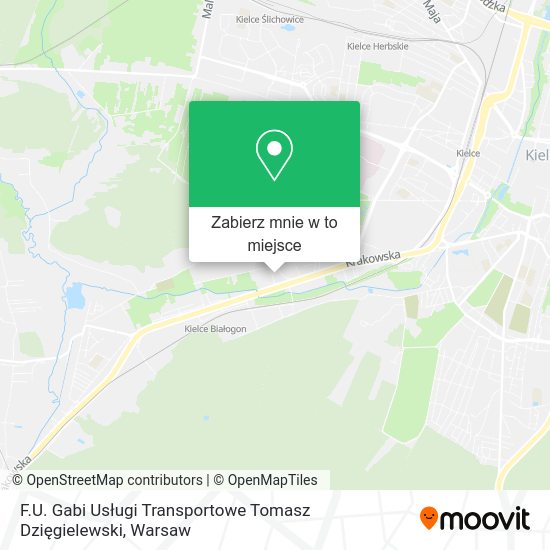 Mapa F.U. Gabi Usługi Transportowe Tomasz Dzięgielewski