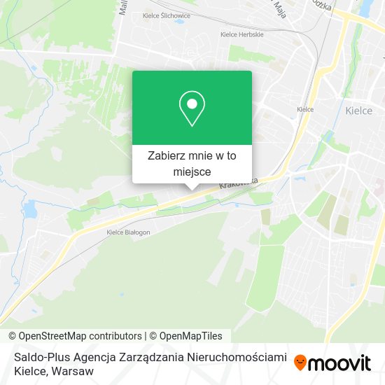 Mapa Saldo-Plus Agencja Zarządzania Nieruchomościami Kielce