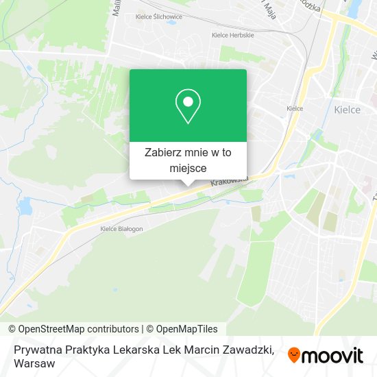 Mapa Prywatna Praktyka Lekarska Lek Marcin Zawadzki