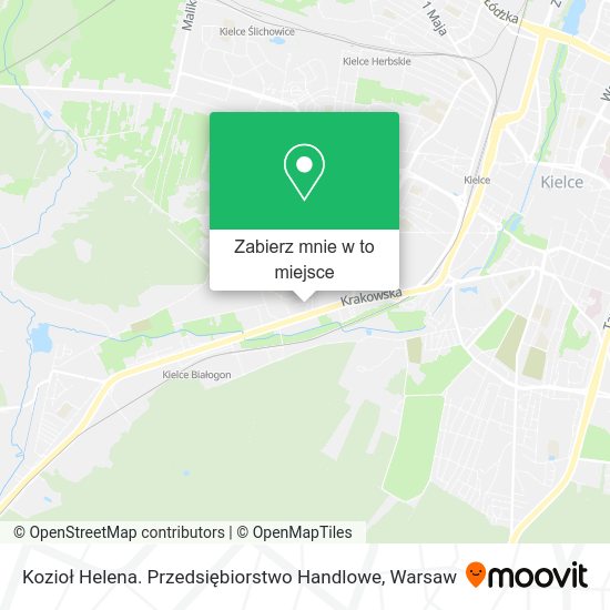 Mapa Kozioł Helena. Przedsiębiorstwo Handlowe