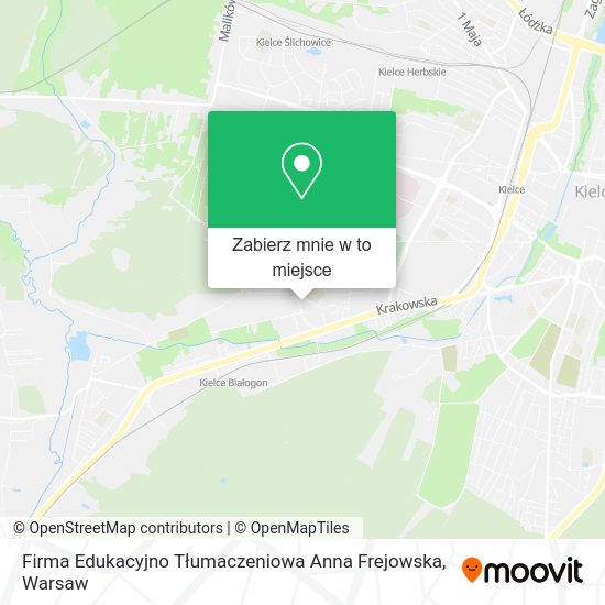 Mapa Firma Edukacyjno Tłumaczeniowa Anna Frejowska