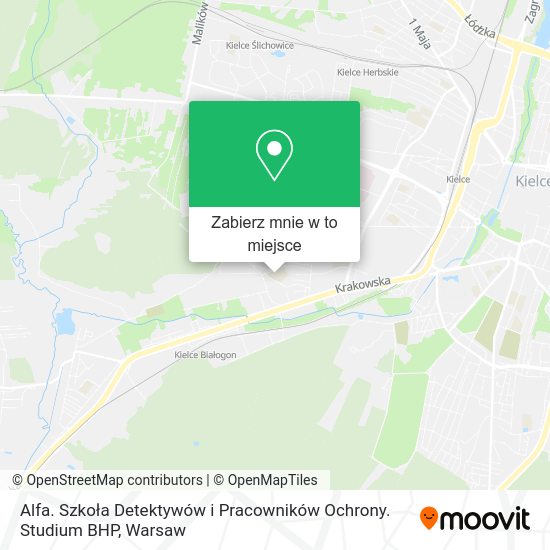 Mapa Alfa. Szkoła Detektywów i Pracowników Ochrony. Studium BHP