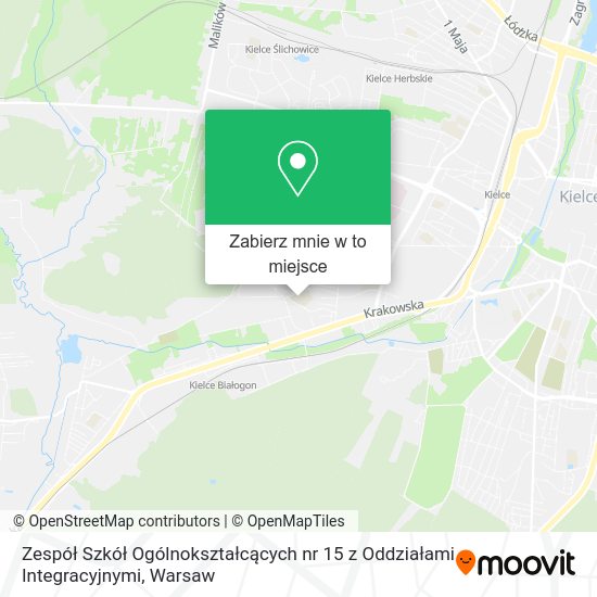 Mapa Zespół Szkół Ogólnokształcących nr 15 z Oddziałami Integracyjnymi