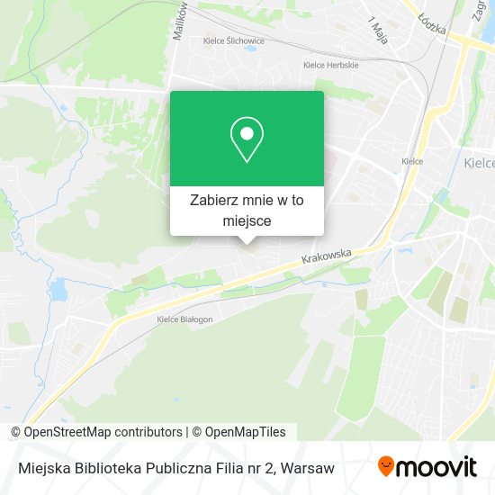 Mapa Miejska Biblioteka Publiczna Filia nr 2