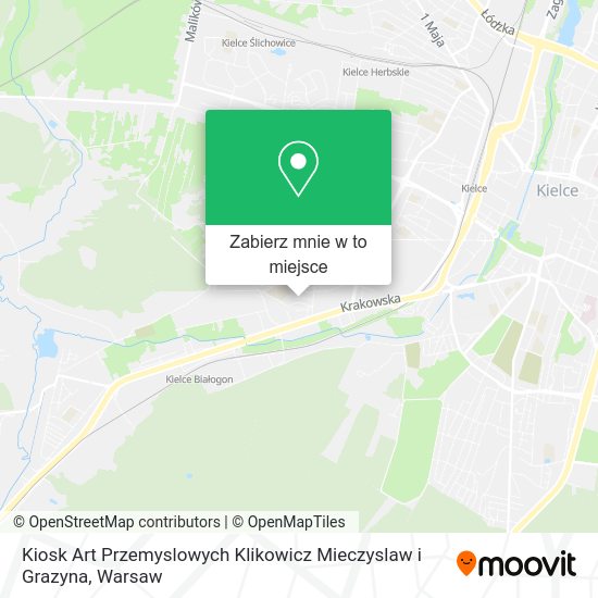 Mapa Kiosk Art Przemyslowych Klikowicz Mieczyslaw i Grazyna