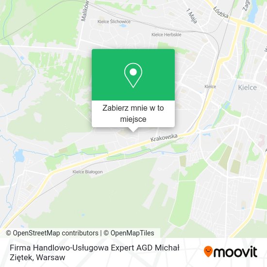 Mapa Firma Handlowo-Usługowa Expert AGD Michał Ziętek