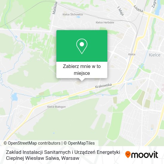 Mapa Zakład Instalacji Sanitarnych i Urządzeń Energetyki Cieplnej Wiesław Salwa