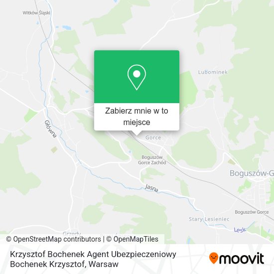 Mapa Krzysztof Bochenek Agent Ubezpieczeniowy Bochenek Krzysztof