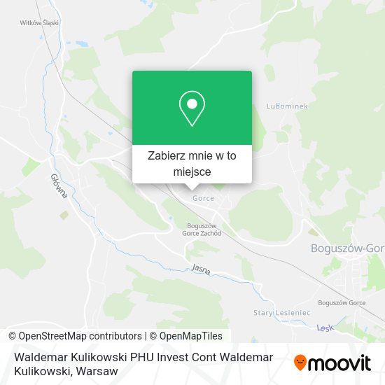 Mapa Waldemar Kulikowski PHU Invest Cont Waldemar Kulikowski