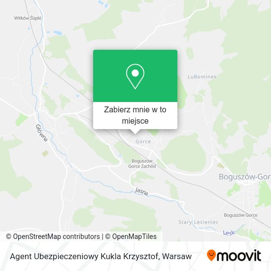 Mapa Agent Ubezpieczeniowy Kukla Krzysztof