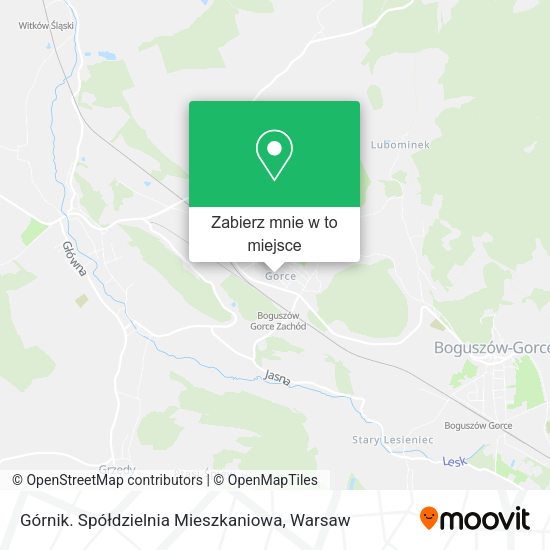 Mapa Górnik. Spółdzielnia Mieszkaniowa