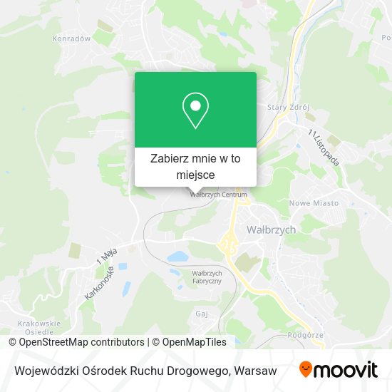 Mapa Wojewódzki Ośrodek Ruchu Drogowego