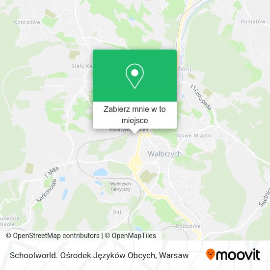 Mapa Schoolworld. Ośrodek Języków Obcych