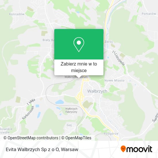 Mapa Evita Walbrzych Sp z o O