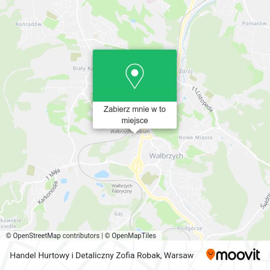 Mapa Handel Hurtowy i Detaliczny Zofia Robak