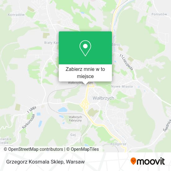 Mapa Grzegorz Kosmala Sklep