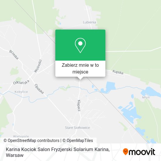 Mapa Karina Kociok Salon Fryzjerski Solarium Karina