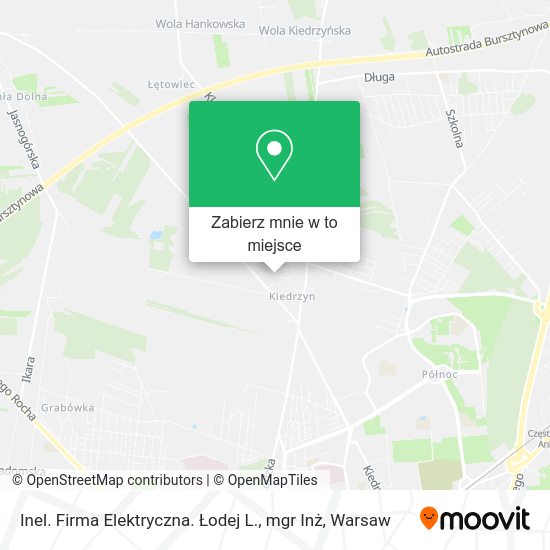 Mapa Inel. Firma Elektryczna. Łodej L., mgr Inż